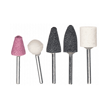 36460М Шарошки абразивные по металлу, 5шт, хвостовик 3мм